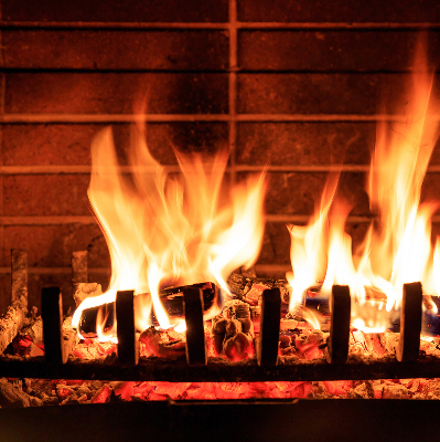 Store enrouleur Cheminée