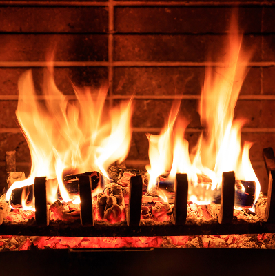 Store enrouleur Cheminée