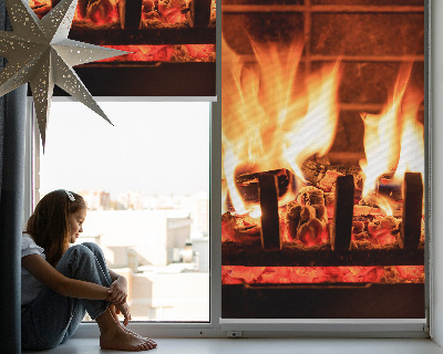 Store enrouleur Cheminée