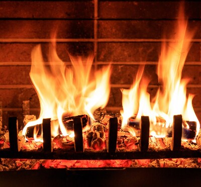 Store enrouleur Cheminée