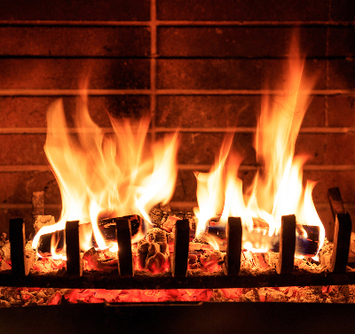 Store enrouleur Cheminée