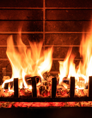 Store enrouleur Cheminée