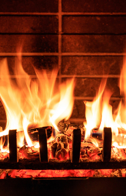 Store enrouleur Cheminée