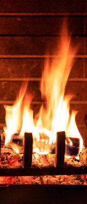 Store enrouleur Cheminée