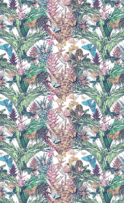 Store intérieur Papillons sur des fleurs