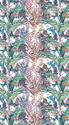 Store intérieur Papillons sur des fleurs