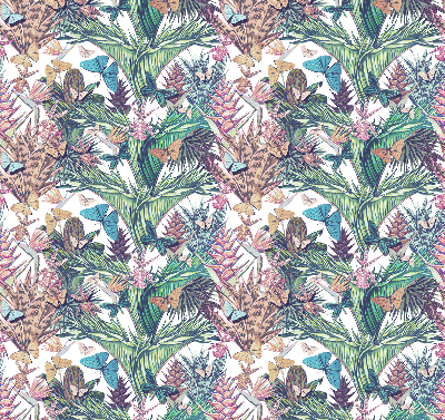 Store intérieur Papillons sur des fleurs