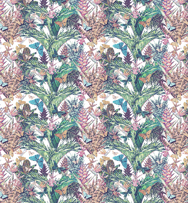 Store intérieur Papillons sur des fleurs