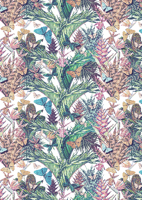 Store intérieur Papillons sur des fleurs