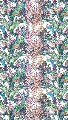 Store intérieur Papillons sur des fleurs