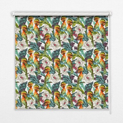 Store enrouleur Oiseaux et fleurs