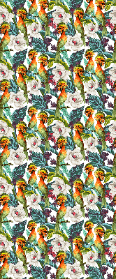 Store enrouleur Oiseaux et fleurs