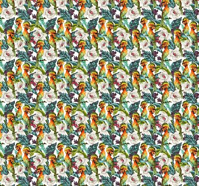 Store enrouleur Oiseaux et fleurs