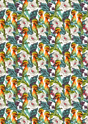 Store enrouleur Oiseaux et fleurs