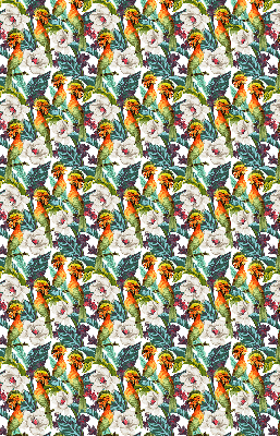 Store enrouleur Oiseaux et fleurs