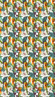 Store enrouleur Oiseaux et fleurs