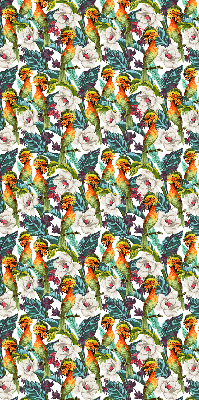 Store enrouleur Oiseaux et fleurs