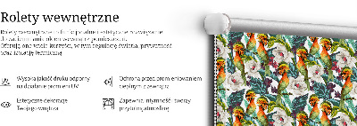 Store enrouleur Oiseaux et fleurs