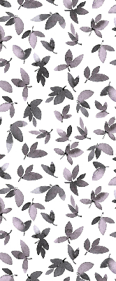 Store enrouleur Feuilles rose foncé