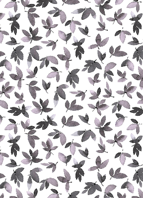 Store enrouleur Feuilles rose foncé