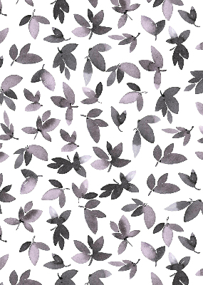 Store enrouleur Feuilles rose foncé