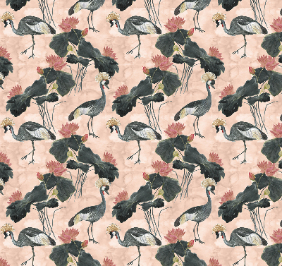 Store enrouleur Héron sur fond rose