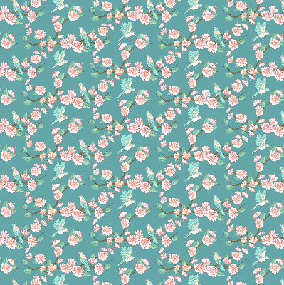 Store enrouleur Des oiseaux parmi les branches