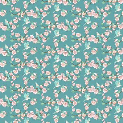 Store enrouleur Des oiseaux parmi les branches