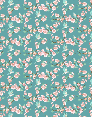 Store enrouleur Des oiseaux parmi les branches