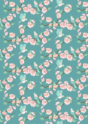 Store enrouleur Des oiseaux parmi les branches