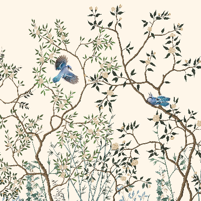 Store intérieur Oiseaux sur un arbre