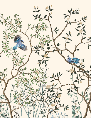 Store intérieur Oiseaux sur un arbre