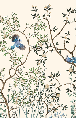 Store intérieur Oiseaux sur un arbre