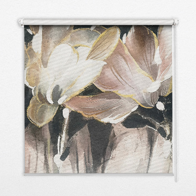 Store intérieur Fleurs peintes