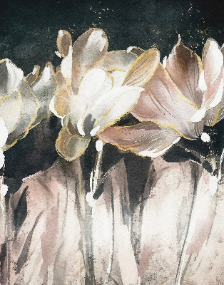 Store intérieur Fleurs peintes