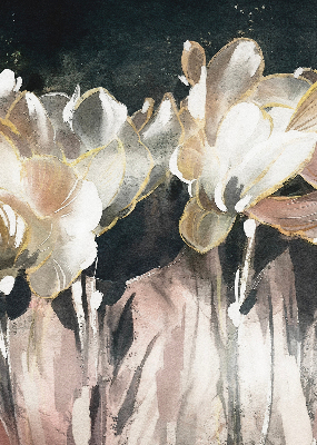 Store intérieur Fleurs peintes