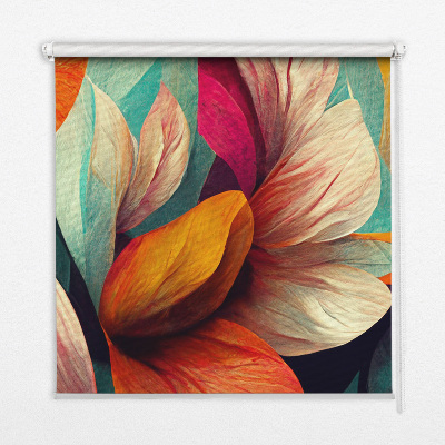 Store intérieur Fleurs dans l'abstraction