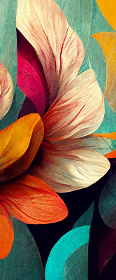 Store intérieur Fleurs dans l'abstraction