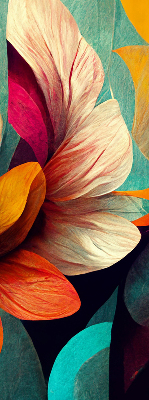 Store intérieur Fleurs dans l'abstraction