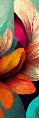 Store intérieur Fleurs dans l'abstraction