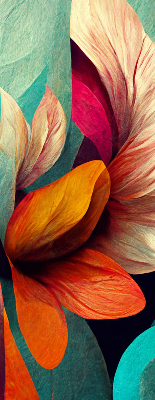 Store intérieur Fleurs dans l'abstraction