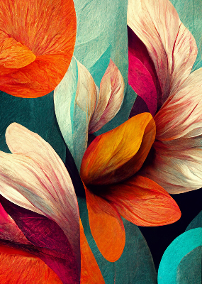 Store intérieur Fleurs dans l'abstraction