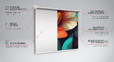 Store intérieur Fleurs dans l'abstraction