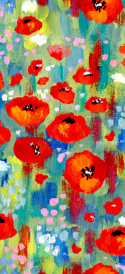 Store enrouleur Prairie de coquelicots