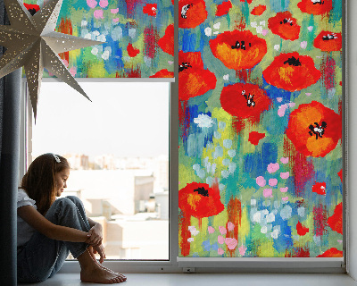 Store enrouleur Prairie de coquelicots