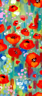 Store enrouleur Prairie de coquelicots