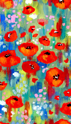 Store enrouleur Prairie de coquelicots