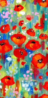 Store enrouleur Prairie de coquelicots