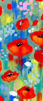 Store enrouleur Prairie de coquelicots