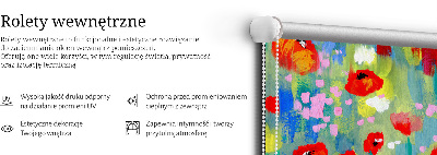 Store enrouleur Prairie de coquelicots